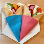 フェルトおままごと🍓🍊クレープ🍌🥝