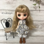   【リバティ】メイモリスブラウス＋ドロワーズセット　ミディブライスアウトフィット　服