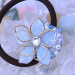 華ヘアゴム★空色