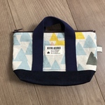 北欧柄のトートバッグ型ポーチ