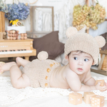 くまコスチューム４点🧸ハーフバースデー🐻 4点セット🧸ベビーコスチューム🐻名入れ🧸ニューボーンフォト🐻