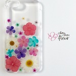 押し花iPhone5/5sケース お花畑 ラプンツェルカラー
