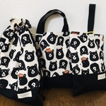 ★入園、入学★レッスンバッグ、お着替え袋、シューズ袋セット　W