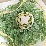 ミモザの花輪のブローチ