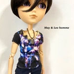 May&Leo homme★派手柄VネックTシャツ