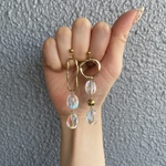 アシメオーロラゴールドピアス