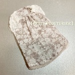 【送料無料】　No.3880　花柄ドビーのワンピース　ベージュ　＜超小型犬用＞