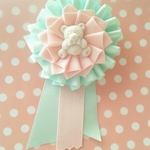 ロゼット【double ribbon bear】