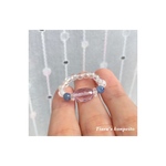 ストレスの緩和・嫌な縁とはおさらば/キラキラライスカットのアメジストとカイヤナイトのリング 💍