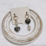 大人かわいい*:ஐシックなハートイヤリング