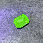 vintage スワロフスキー ウランガラス 18×13 octagon