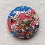 patch “063” 猫のマグネット 17  のびのび猫