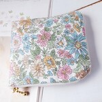 スマートキー入れに小さいL字ファスナーポーチ 口紅 リップ 絆創膏 鍵 入れてバッグに持ち歩き サニタリーポーチ*リバティ エミリー