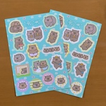 むっちりウォンバットのくりぬきシール