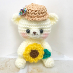 夏のしろくまちゃん　あみぐるみ