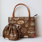★mhk3687様 ご予約品★バック（カフェ茶）