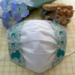 ダブルシェルティリボン　⑧　刺繍　不織布マスク　インナーマスク　重ね付け　夏場の蒸れ対策　皮膚荒れ予防に