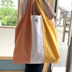 カラフル　エコバッグ　L    みかん
