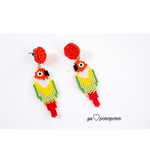 Lilian's lovebird pierce earring