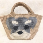 シュナ顔バッグ