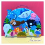 フェルトリース【アクアマリン】