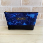 切り替えマチ付きポーチ 宇宙