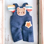 【2点セット】🐻くまさんサロペットTシャツ付き2点セット⭐️ ⭐️オビツ11、ねんどろいどどーる兼用サイズ