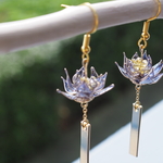[期間限定]ー耳飾りー睡蓮の花風鈴