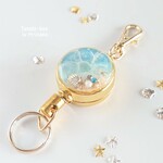 再販×5【 ラグーン 海の記憶の ロンド（ 輪舞 ）リールキーホルダー（ 金色 ）】受注制作