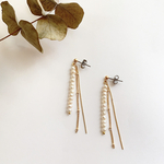 淡水パールタッセルピアス〜pearl〜