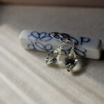 グリーンアメジストのピアス