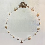 ハンドメイド ビーズアクセサリー 淡水パール チョーカー マスクチェーン