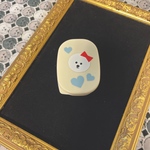 ビションフリーゼ タッパー式小物入れ