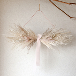 リボンスワッグ　beige pink