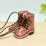 革細工  ミニチュアロングブーツ　一足　miniature boots.