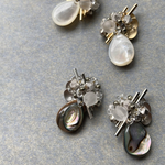 再販【Avalon shell silver】アバロンシェル　シルバー（写真下）ピアス　イヤリング