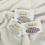 お名前刺繍パッチンピンセット