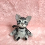 アメショシルバータビー風ねこちゃんボールチェーン