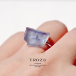 Sky High Collection / Crazy Blue フローライト 原石 14kgf/シルバー925リング 【一点もの 】 鉱物 天然石 アクセサリー
