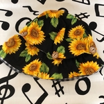 飛ばない帽子　ひまわり　ハンドメイド