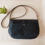 *新作*【おでかけショルダー*サコッシュ】ネイビー*帆布