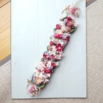 お花たっぷりのドライフラワー♡縦長ガーランド