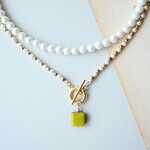 Retro pearl×Apple color【二連チョーカーネックレス】