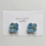 clover blue pierce/ earring