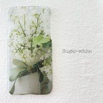 iPhone ケース ❤︎  flower pot 〜 white & green                       