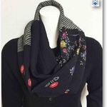 黒系着物リメイクスヌード26（160ｃｍ）