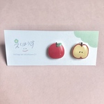 りんご🍎イヤリング(ノンホールピアス)