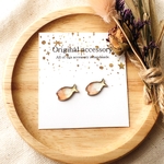 再✨*1050. お魚グラデーションorange ピアス/イヤリング