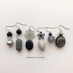 モノトーンセット❁⃘ピアス＆イヤリング