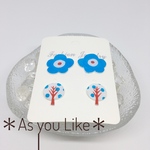 ✳︎北欧柄✳︎ピアス/イヤリング2セット